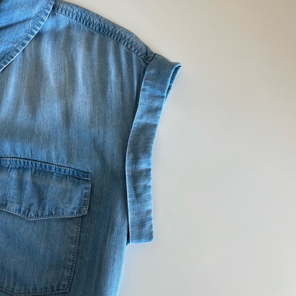 Sanctuary Dusty Sleeveless Shirt Dress in Sierra Wash - Picture 8 of 14